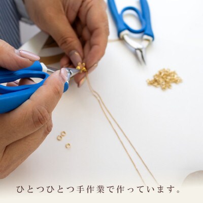 さくらひめパールネックレス&イヤリング/ゴールド 2点セット