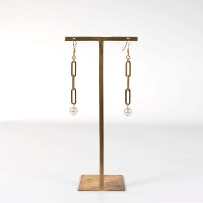 パールチェーンピアス