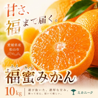 【いま注目されています】濃密な甘さ【福蜜みかん】10kg　愛媛県産
