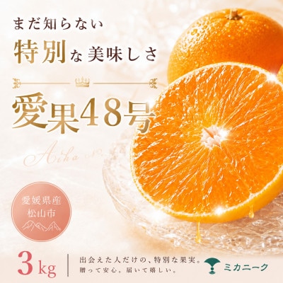 【知る人ぞ知る】幻の新品種【愛果48号(紅プリンセスと同品種)】3kg　愛媛県産