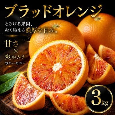 【いま注目されています】ワインのような深み【ブラッドオレンジ】3kg　愛媛県産