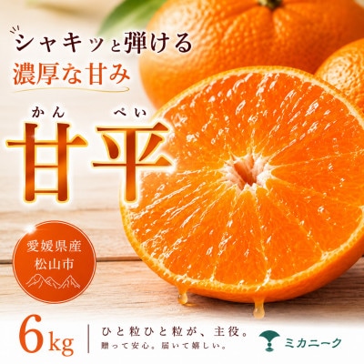 【急いで確保】シャキッと果肉【甘平】6kg　愛媛県産