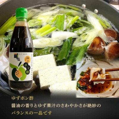 【Bセット】大正10年創業 忽那醸造 特級濃口醤油 だし醤油 ゆずポン酢 セット