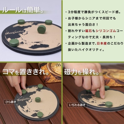 「マグネッタ」　新感覚の国産ボードゲーム(磁石コマ)