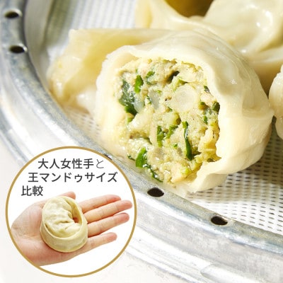 韓国風大型餃子 王マンドゥ(肉・キムチ)780g×各2袋 計3.12kgセット