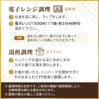 【レンジ・湯煎対応】プレミアム牛ブレンドハンバーグ20個セット デミソース付き