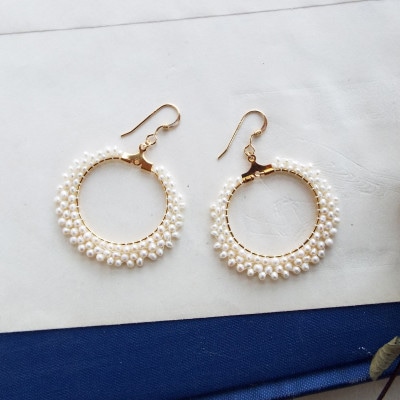 淡水パールのピアス