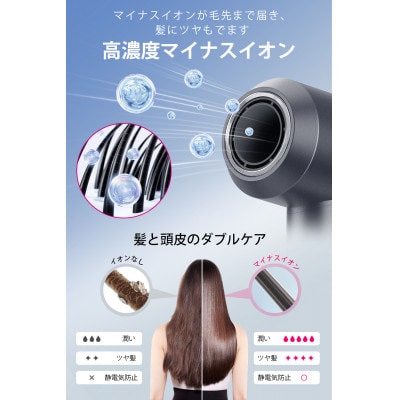 F28 ヘアドライヤー　グレー