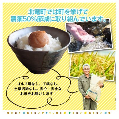 【令和7年産】ななつぼし、発芽玄米 計3kg 農薬50%節減栽培米北海道北竜町産