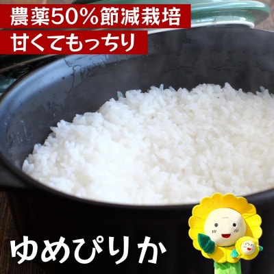 【令和7年産】ゆめぴりか 5kg 農薬50%節減栽培米  北海道北竜町産