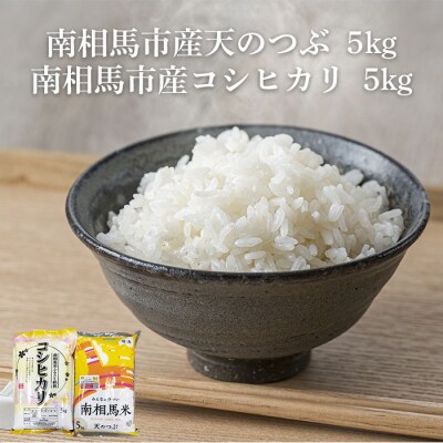 コシヒカリ5kg 天のつぶ5kg 食べ比べセット 令和7年産 | 精米 米5kg ふくしま未来農協