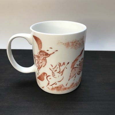 縁起物『左駒』マグカップ赤【0701201】