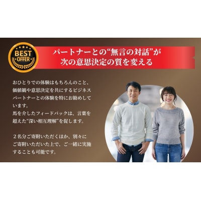ホースミラーリングセッション 1名様 乗馬 自己内省 チームビルド ct001-aa