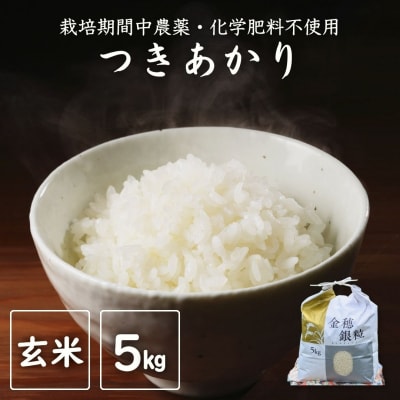 令和7年産 つきあかり 玄米 5kg | 大粒 栽培期間中農薬・化学肥料不使用 みさき未来