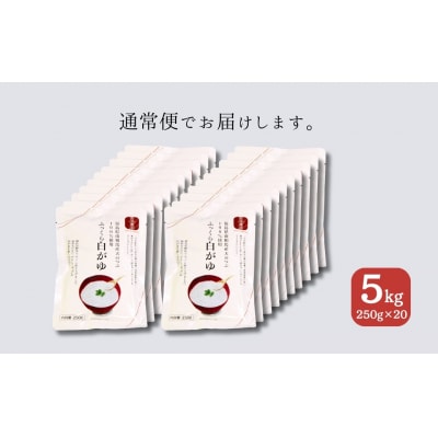 ふっくら白がゆ 無添加 国産100% 5kg(250g×20パック) | おかゆ 粥 お粥 レトルト