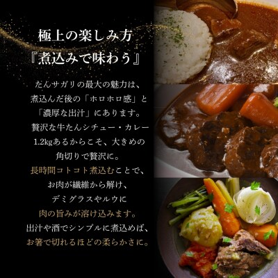 【牛タン】 牛たんサガリ 1200g 煮込み用 塊肉 丸ごと ブロック | 牛たん 