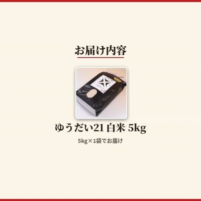 令和8年産 ゆうだい21 白米 5kg 精米 福島県産 アグリロード ck007-aa