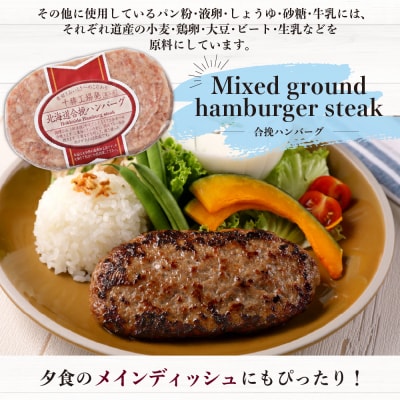 北海道十勝芽室町  北海道 ハンバーグセット マルハニチロ畜産 十勝工場発 me039-003c