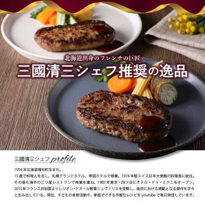 北海道十勝芽室町 あの!三國清三シェフが推奨!北海道生ハンバーグ2種 me039-001c