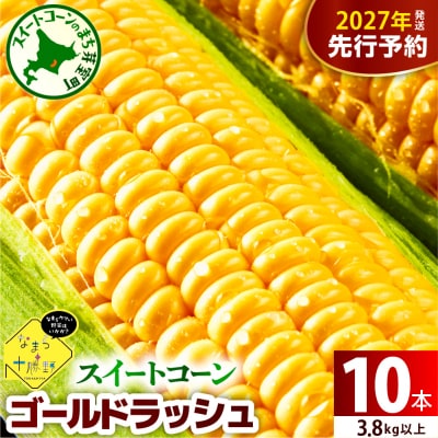 【先行受付】北海道十勝芽室町 スイートコーンゴールドラッシュ 10本 me001-003-27b