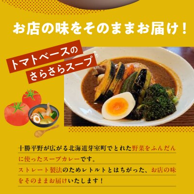 北海道十勝芽室町 名物チキンスープカレー 1食 レンジで簡単 さくら亭 me042-001c
