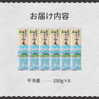 北海道十勝芽室町 BITO LABO 十勝産小麦のみ使用 冷麦 250g×6 me004-004c