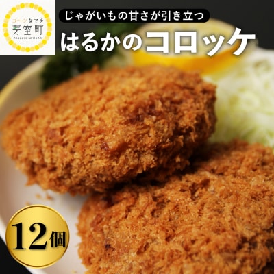 北海道十勝芽室町 レンジで簡単 甘さが強いはるかのコロッケ 12個セット me026-015c