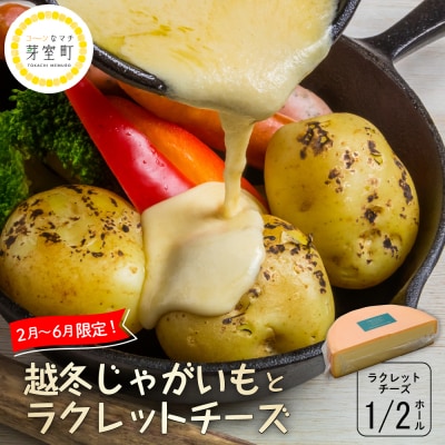 越冬じゃがいも ラクレットチーズ1/2ホール(1,800g以上)me000-008c