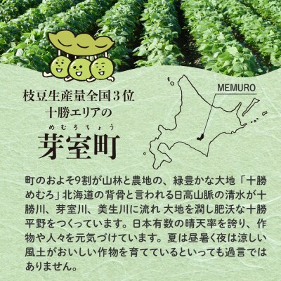 北海道十勝芽室町　十勝めむろ 業務用えだまめ 1袋500g ×20袋 me003-081c