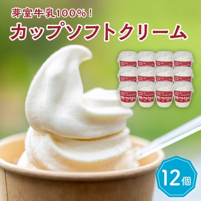 北海道十勝芽室町　あいす屋さんの牛乳ソフトクリーム　12個入り me008-008c