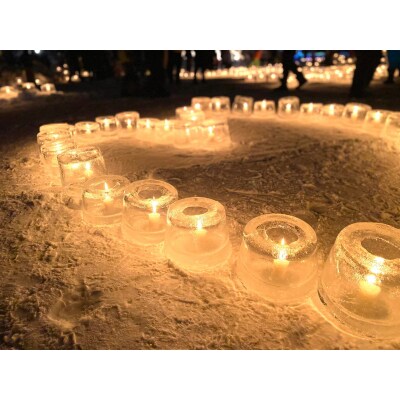 北海道十勝芽室町 リサイクルろうそく(ツリー)10個 me003-086c