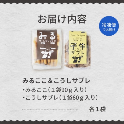 北海道十勝芽室町 みるここ&こうしサブレ セット me079-004c