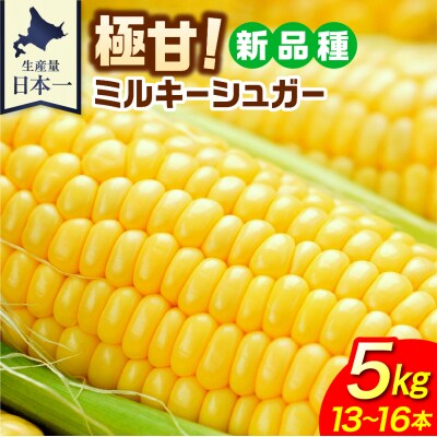 【7月24日～8月15日頃順次発送予定】北海道十勝芽室町 極甘スイートコーン5㎏ ミルキーシュガー 