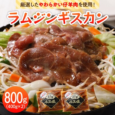 【2026年1月以降順次出荷】北海道十勝芽室町 ラムジンギスカン800g(400g×2袋)