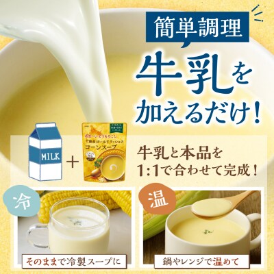 北海道十勝芽室町 十勝産ゴールドラッシュのコーンスープ 　10袋　me003-030c-10