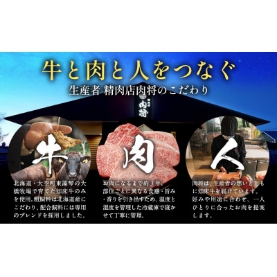 知床牛焼肉セット計約600g(カタ・モモ・バラ) OSG005