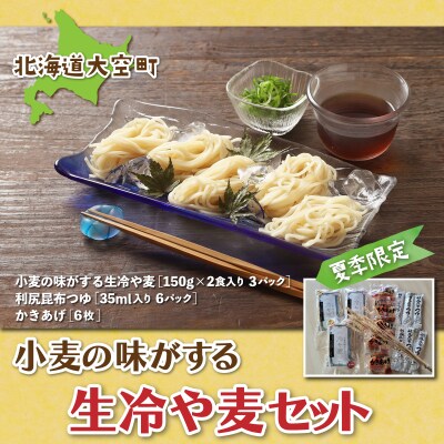 「小麦の味がする」生冷や麦セット(夏季限定)150g2食入り3パック OSR007