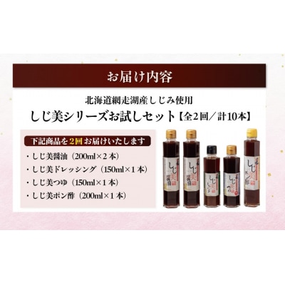 【日本ギフト大賞北海道賞受賞】しじ美シリーズお試しセット全2回  OSH006