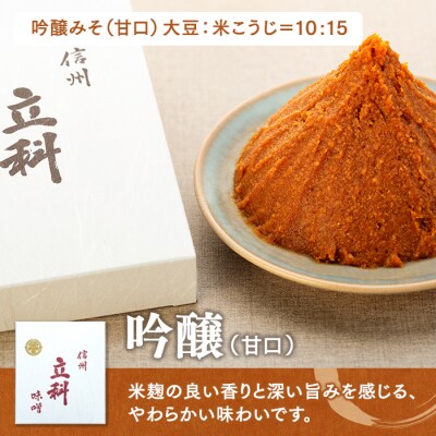 詰め合わせセット 1-D (吟醸みそ1kg×2箱、イマイ醤油きなり1L×2本)