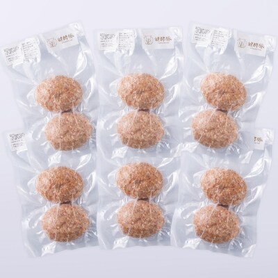 北海道産 健酵豚 ハンバーグ 12個