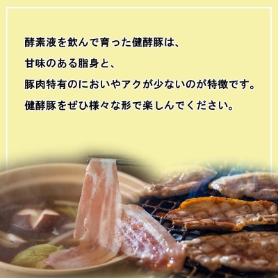 北海道産 健酵豚 お楽しみ 精肉 福袋 2kg 以上 (7～8パック)