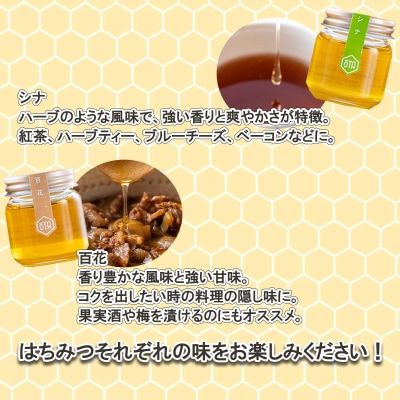 北海道産天然はちみつ5種 250g(各50g)食べ比べセット