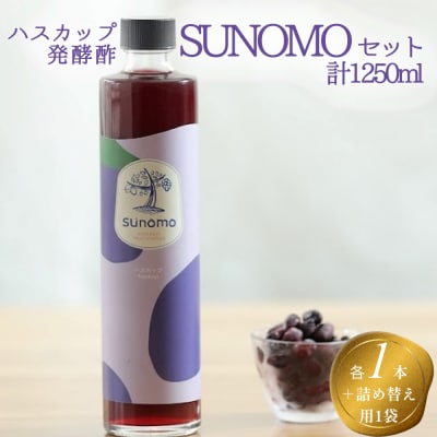 北海道産ハスカップ発酵酢 SUNOMOナチュール加糖タイプ 計1250ml
