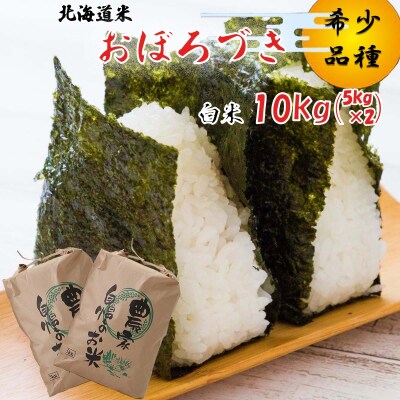 <10月中旬から順次発送> 新米 令和7年度産 北海道米 おぼろづき 白米 10kg (5kg×2)