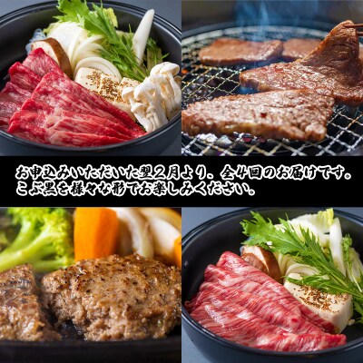 【定期便4回】北海道産黒毛和牛こぶ黒 A5贅沢わくわく定期便【LC】