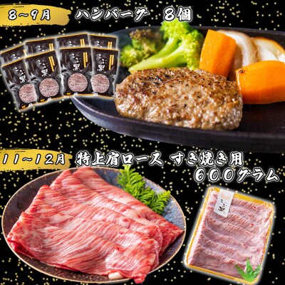 【定期便4回】北海道産黒毛和牛こぶ黒 A5贅沢わくわく定期便【LC】