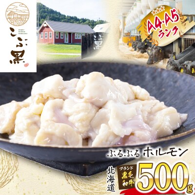 北海道産 黒毛和牛 こぶ黒 ぷるぷるホルモン 500g