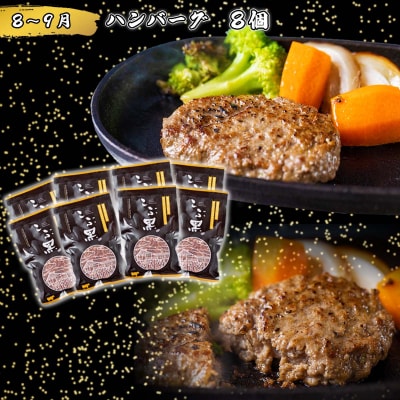 【定期便4回】北海道産 黒毛和牛 こぶ黒 A5贅沢わくわく定期便
