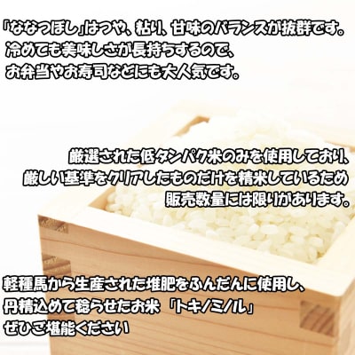 北海道産 ななつぼし トキノミノル白米10kg