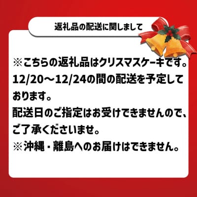 <12月20～24日にお届け> クリスマスケーキ ダブルショコラ チョコレートケーキ <先行受付>